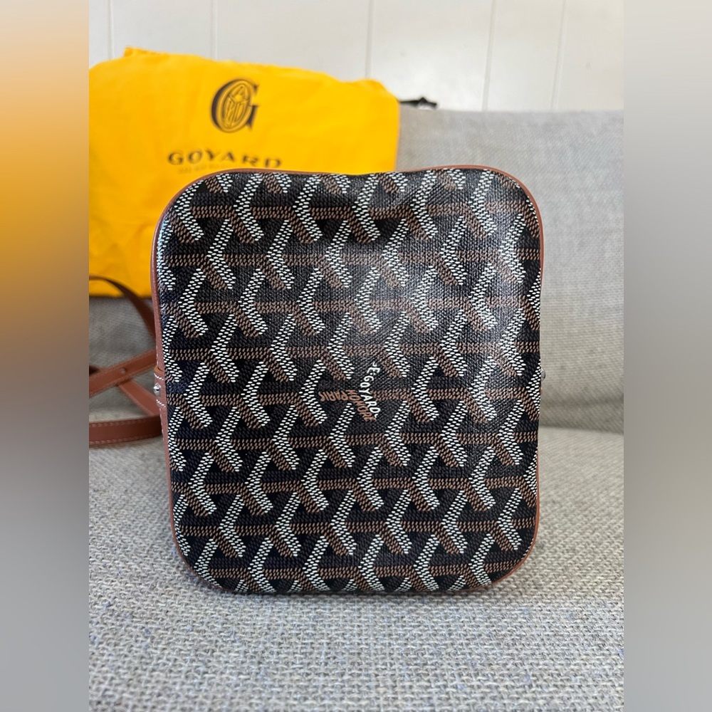 GOYARD Goyardine Petit Flot Bucket Bag PM Black Gold - Picture 8 of 16